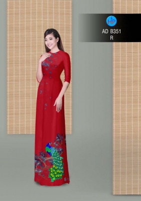 Vải áo dài chim Công-DT 3051