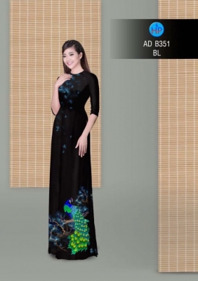 Vải áo dài chim Công-DT 3051