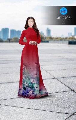Vải áo dài hoa mờ-DT 3052