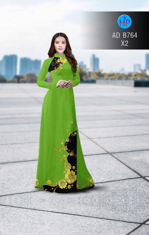 Vải áo dài hoa văn dọc