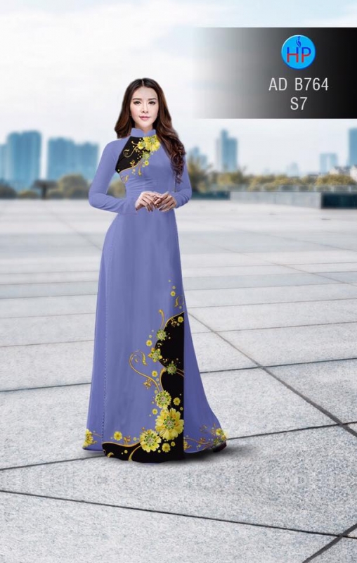 Vải áo dài hoa văn dọc