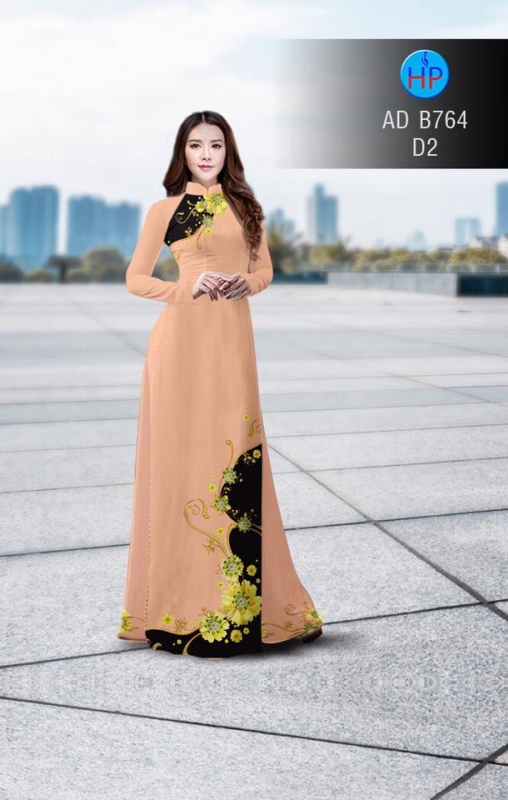 Vải áo dài hoa văn dọc