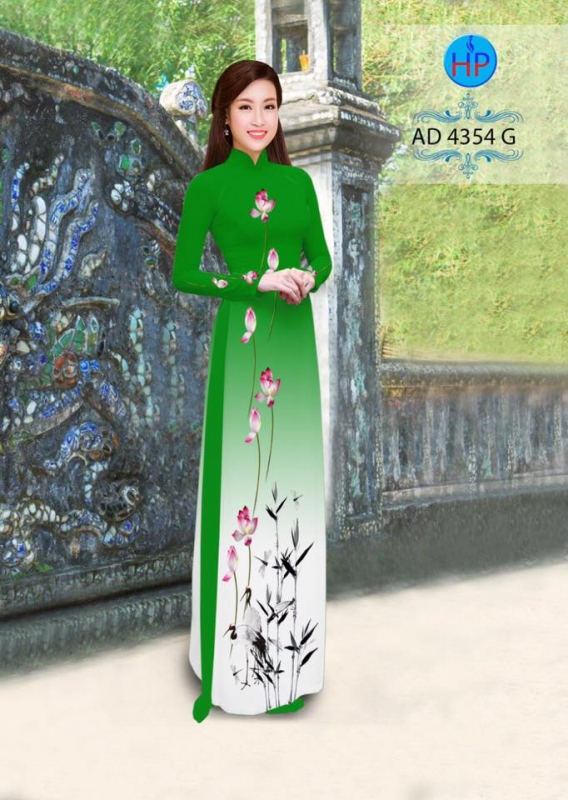 Vải áo dài hoa Sen dây