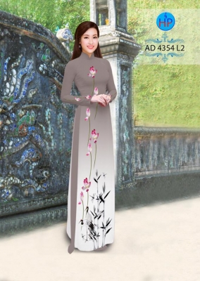 Vải áo dài hoa Sen dây-DT 3057