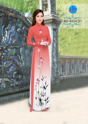 Vải áo dài hoa Sen dây-DT 3057