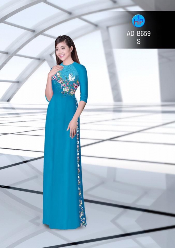 Vải áo dài hoa nhỏ thân trên Vải áo dài hoa nhỏ thân trên