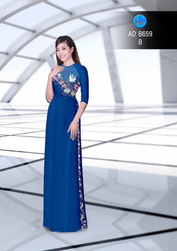 Vải áo dài hoa nhỏ thân trên Vải áo dài hoa nhỏ thân trên