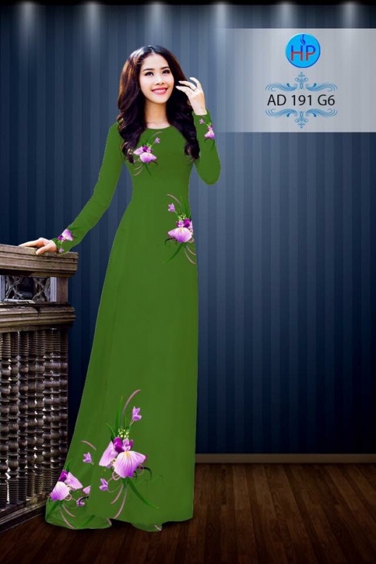 Vải áo dài hoa bướm