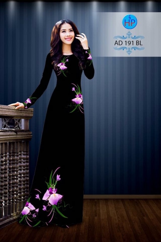 Vải áo dài hoa bướm