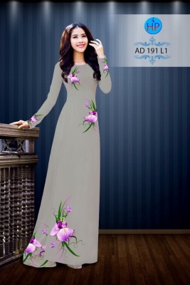 Vải áo dài hoa bướm-DT 3071