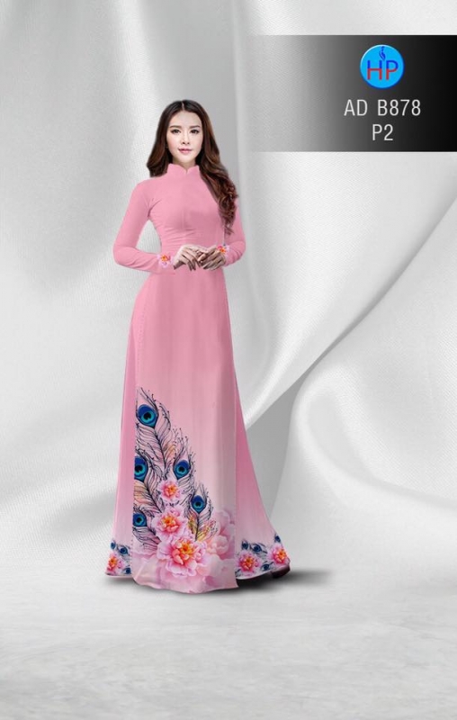 Vải áo dài lông Công Vải áo dài lông Công