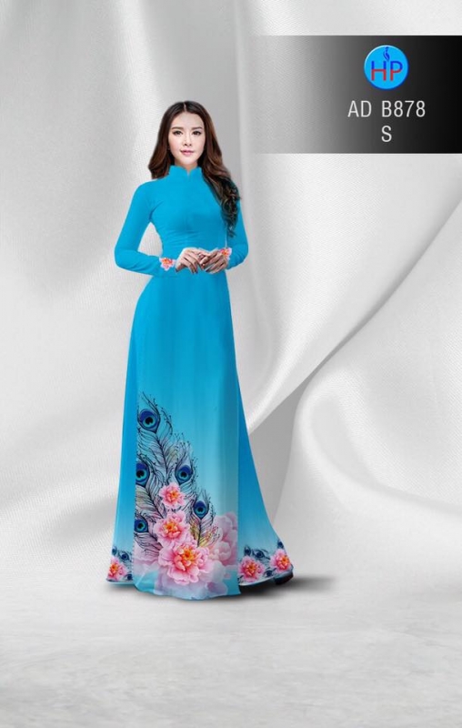 Vải áo dài lông Công Vải áo dài lông Công