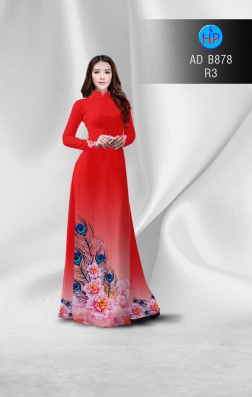 Vải áo dài lông Công Vải áo dài lông Công