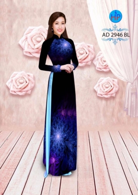 Vải áo dài hoa cúc 3D-DT 3130