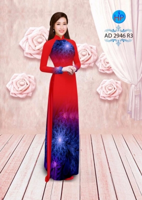 Vải áo dài hoa cúc 3D-DT 3130