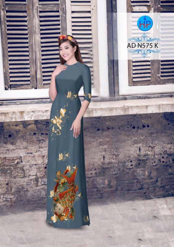 Vải áo dài hình cá chép