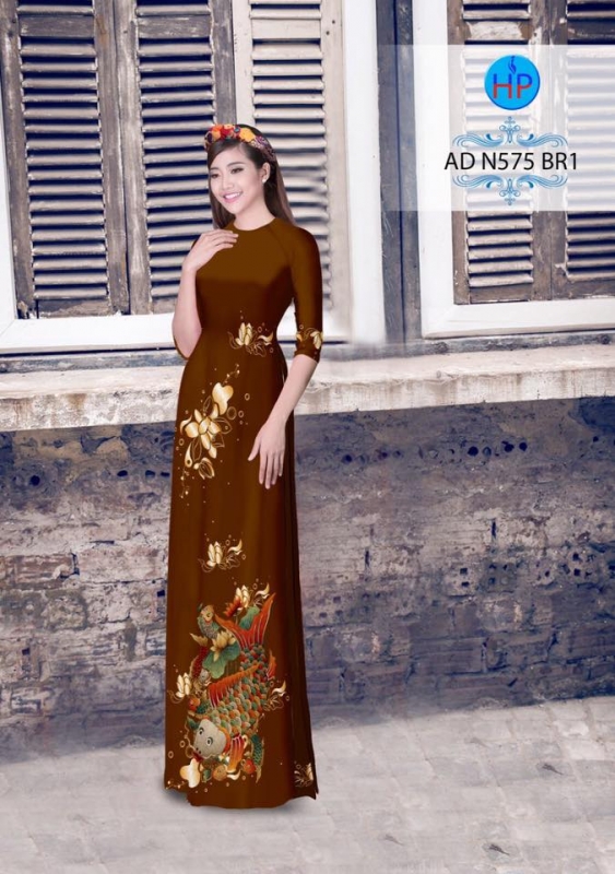 Vải áo dài hình cá chép Vải áo dài hình cá chép