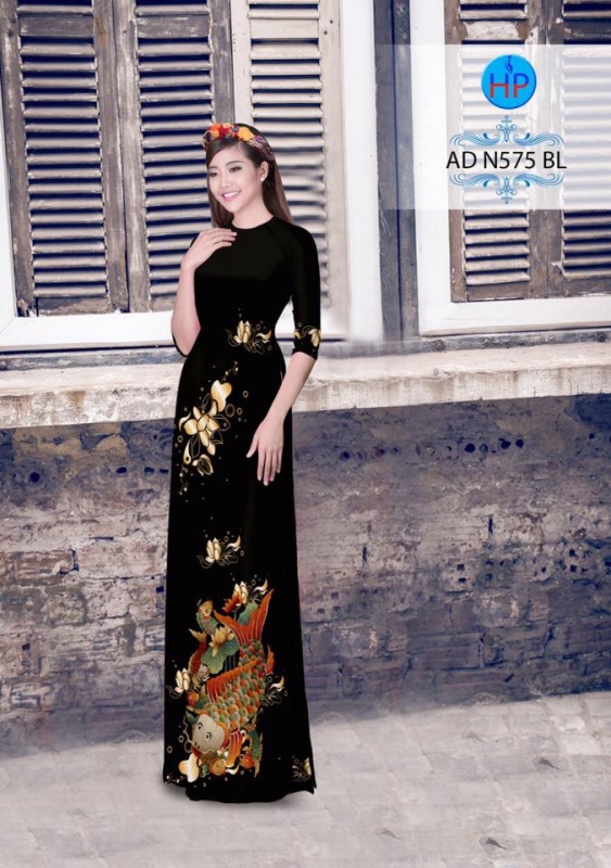 Vải áo dài hình cá chép Vải áo dài hình cá chép