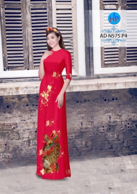 Vải áo dài hình cá chép-DT 3156