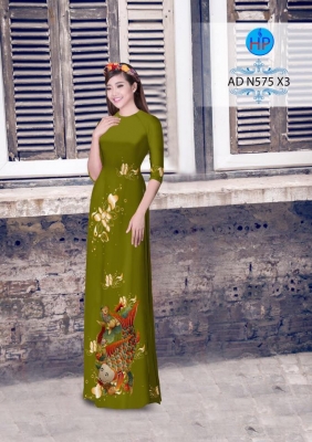 Vải áo dài hình cá chép-DT 3156