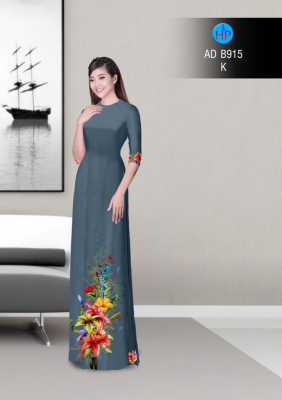 Vải áo dài hoa Ly-DT 3163