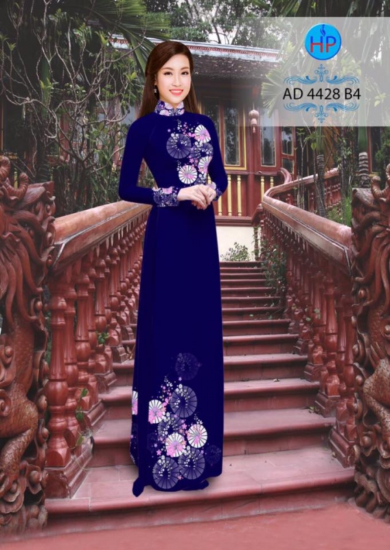 Vải áo dài họa tiết tròn