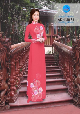 Vải áo dài họa tiết tròn-DT 3164