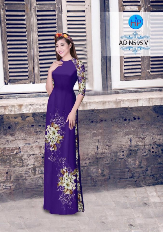 Vải áo dài hoa Sứ