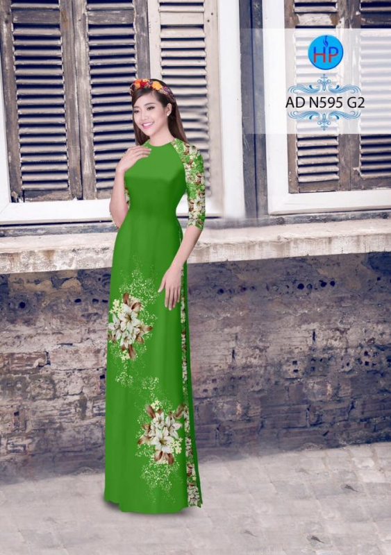 Vải áo dài hoa Sứ