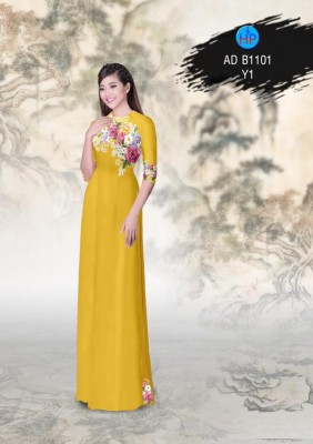 Vải áo dài hoa chùm-DT 3213