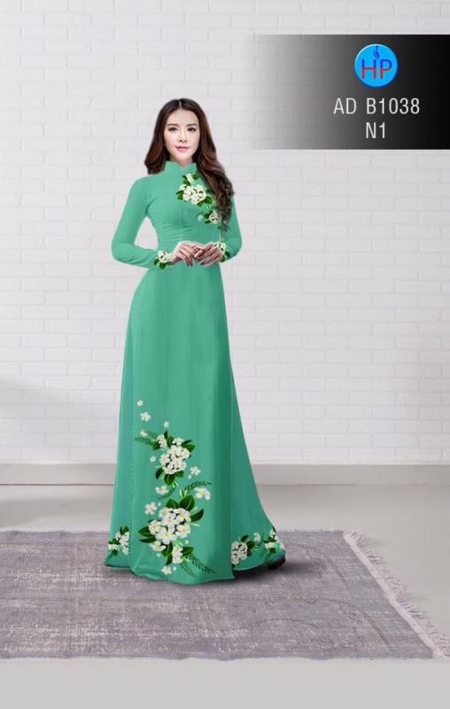 Vải áo dài hoa sứ trắng Vải áo dài hoa sứ trắng