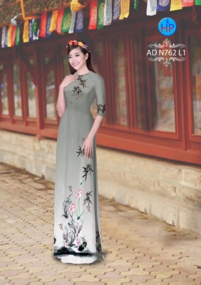 Vải áo dài phong cảnh-DT 3279