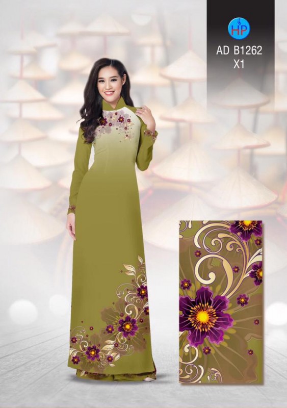 Vải áo dài hoa quý phái