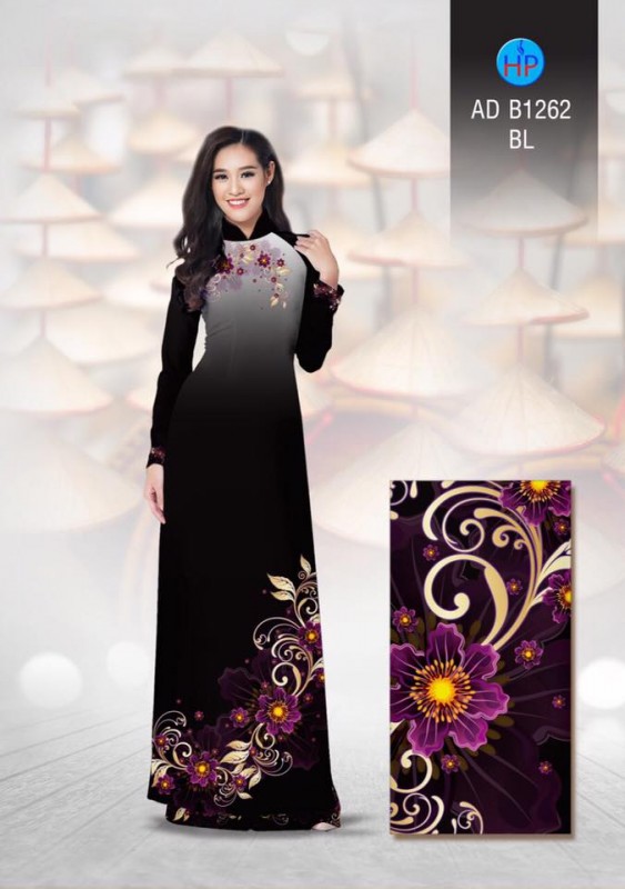 Vải áo dài hoa quý phái