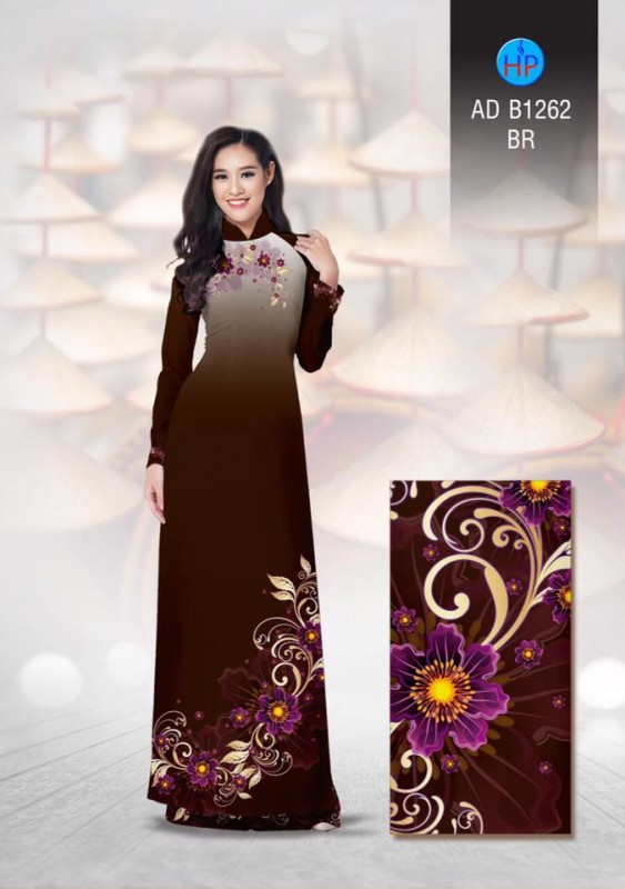 Vải áo dài hoa quý phái