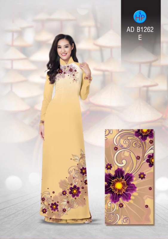 Vải áo dài hoa quý phái