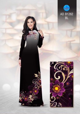 Vải áo dài hoa quý phái-DT 3318