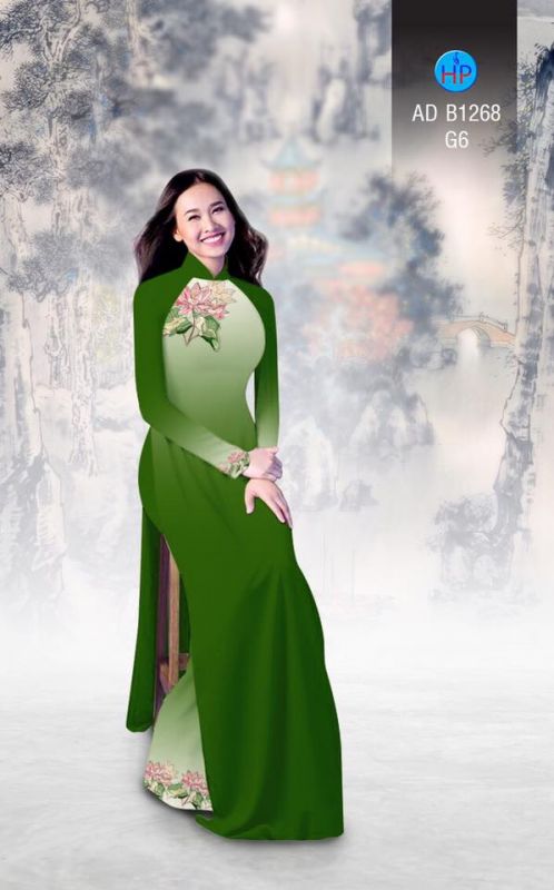 Vải áo dài hoa Sen