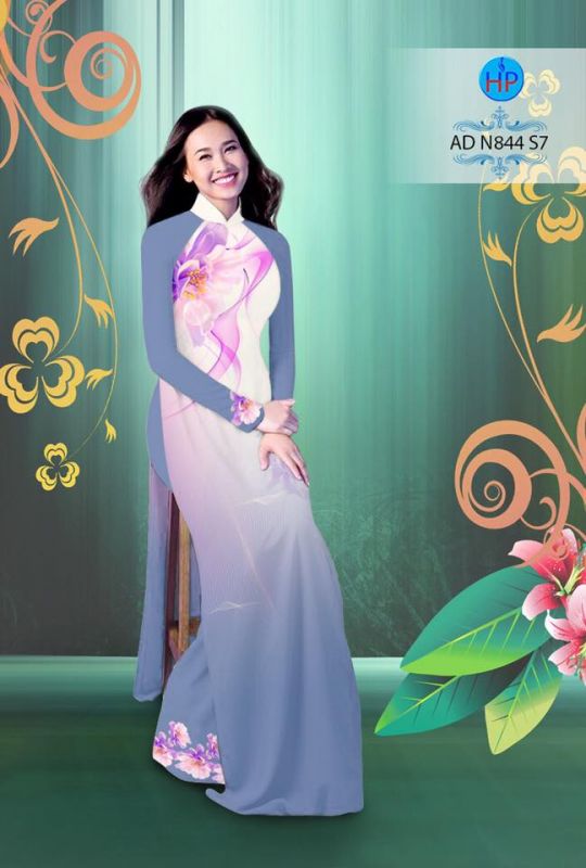 Vải áo dài hiệu ứng 3D