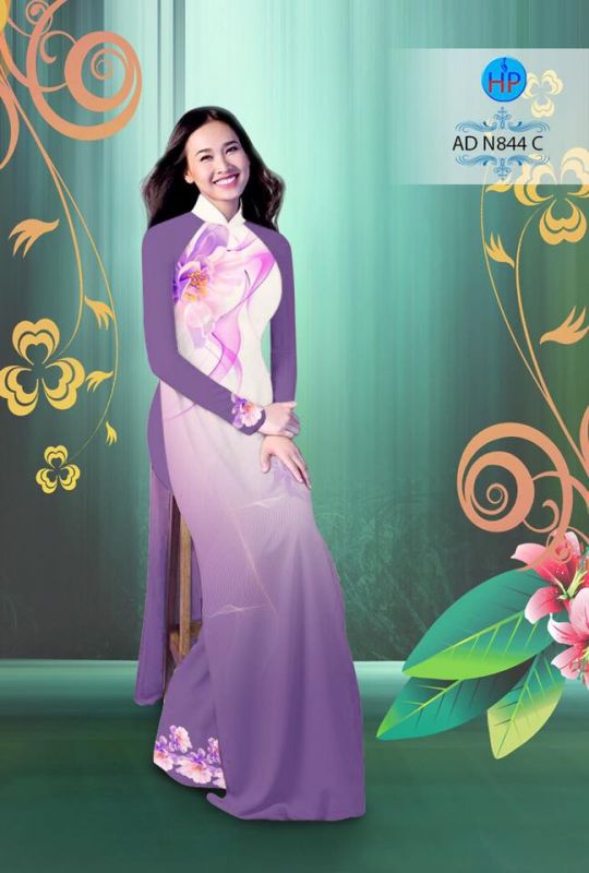 Vải áo dài hiệu ứng 3D