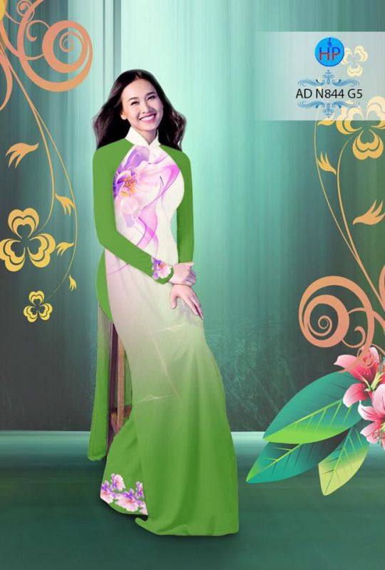Vải áo dài hiệu ứng 3D