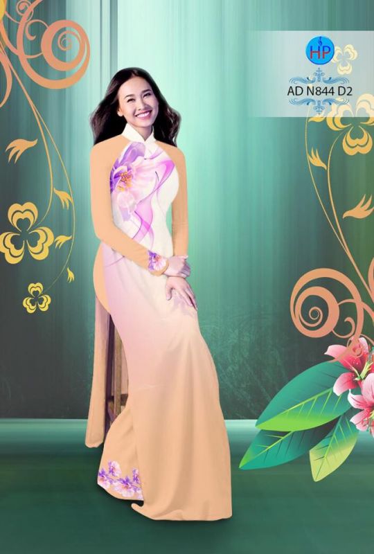 Vải áo dài hiệu ứng 3D