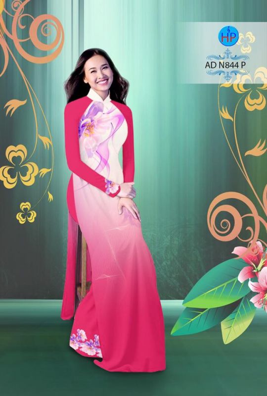Vải áo dài hiệu ứng 3D