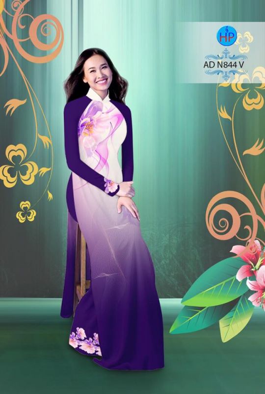 Vải áo dài hiệu ứng 3D