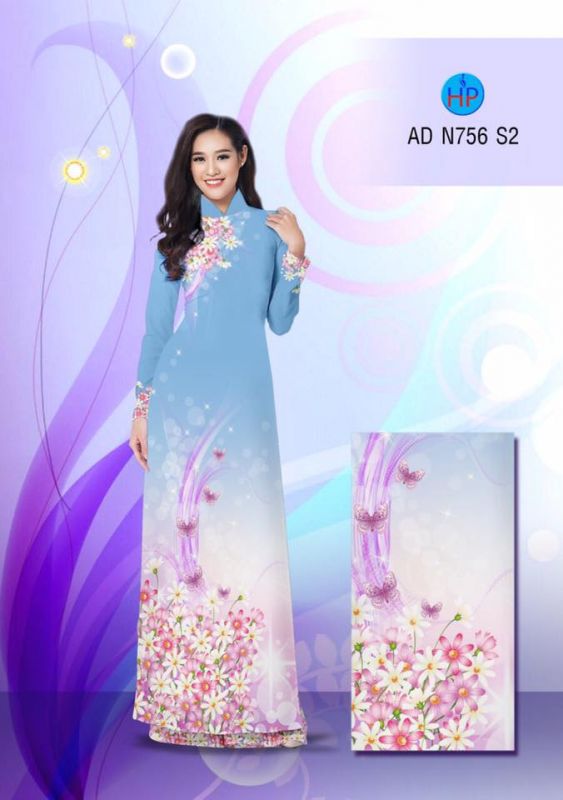 Vải áo dài hoa dây lấp lánh Vải áo dài hoa dây lấp lánh