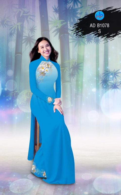 Vải áo dài hoa Sứ trắng