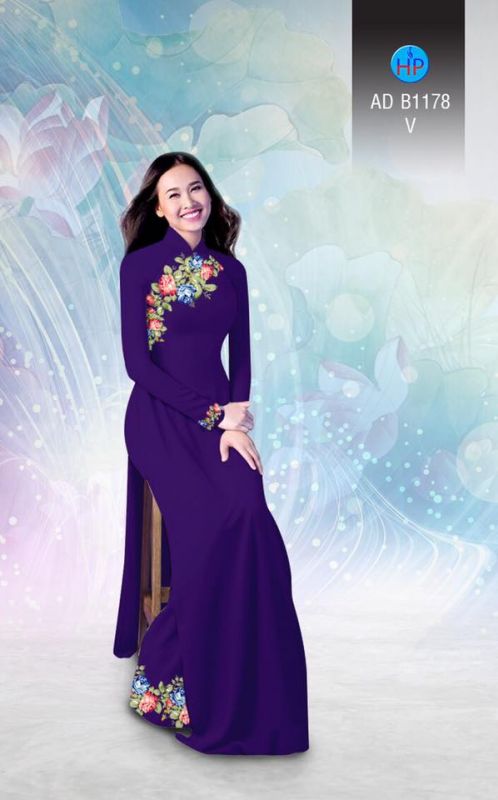 Vải áo dài hoa dây xéo Vải áo dài hoa dây xéo