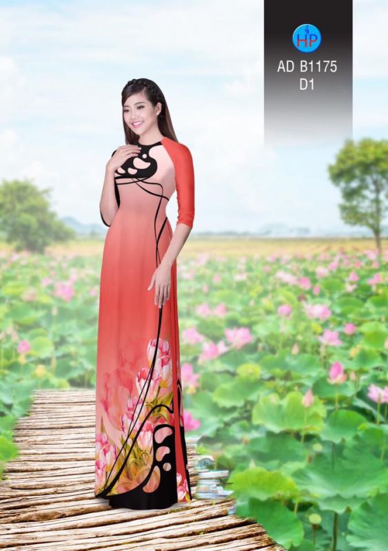 Vải áo dài hoa độc đáo