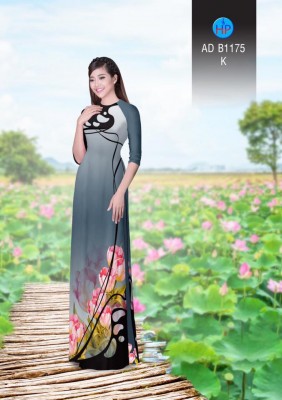 Vải áo dài hoa độc đáo-DT 3345