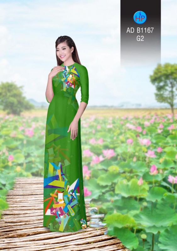 Vải áo dài lập thể